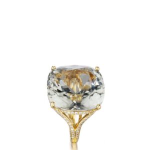 Yellow diamond ring